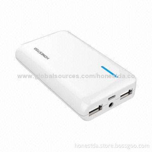 Dual USB output 6,600mAh rapid charger for mobile phone